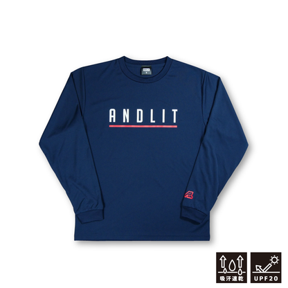 ANDLIT DRY L/Sshirt(ALLT-1002-NAVY)