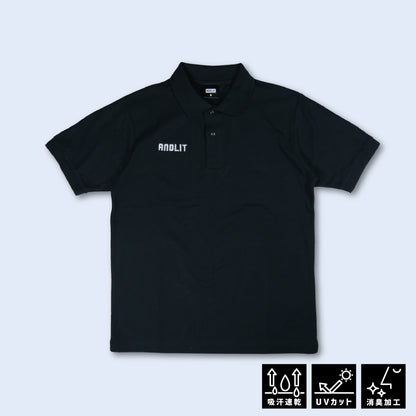 DRY SMOOTH POLOshirt(ALPS-1001-BLACK)